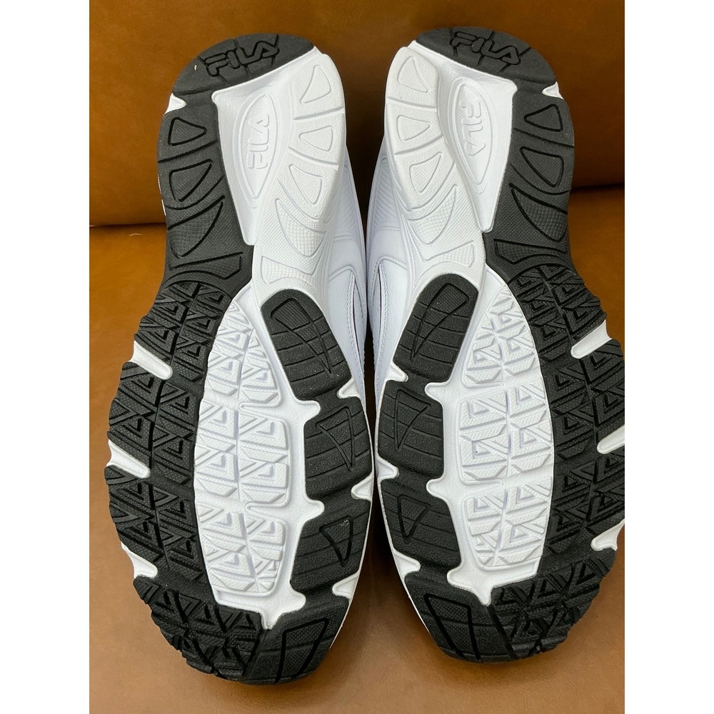 Fila Memory Sportland Sneakers Mens Size 9 White New Wide 4E Training Shoes - Picture 3 of 10